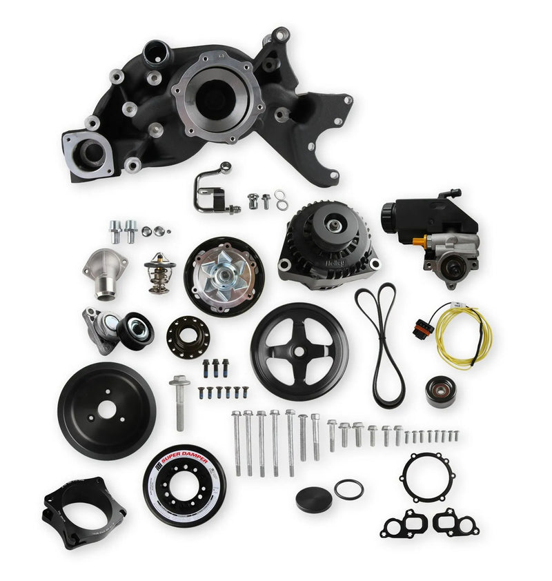 Holley Premium Mid-Mount Race Accessory System - Black Finish
