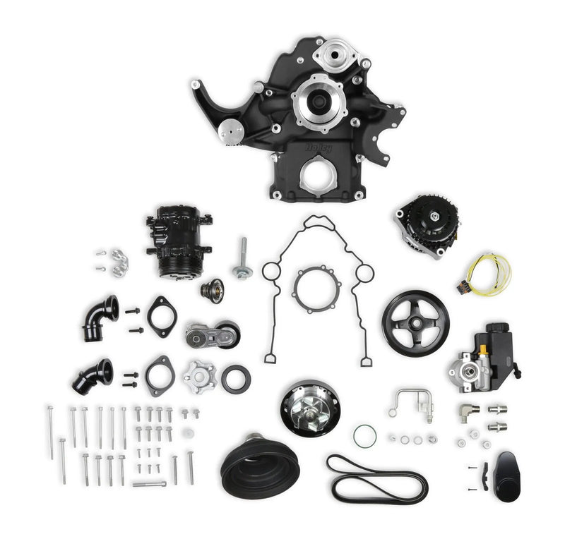 Holley 20-291BK Black Mid-Mount Complete Accessory System