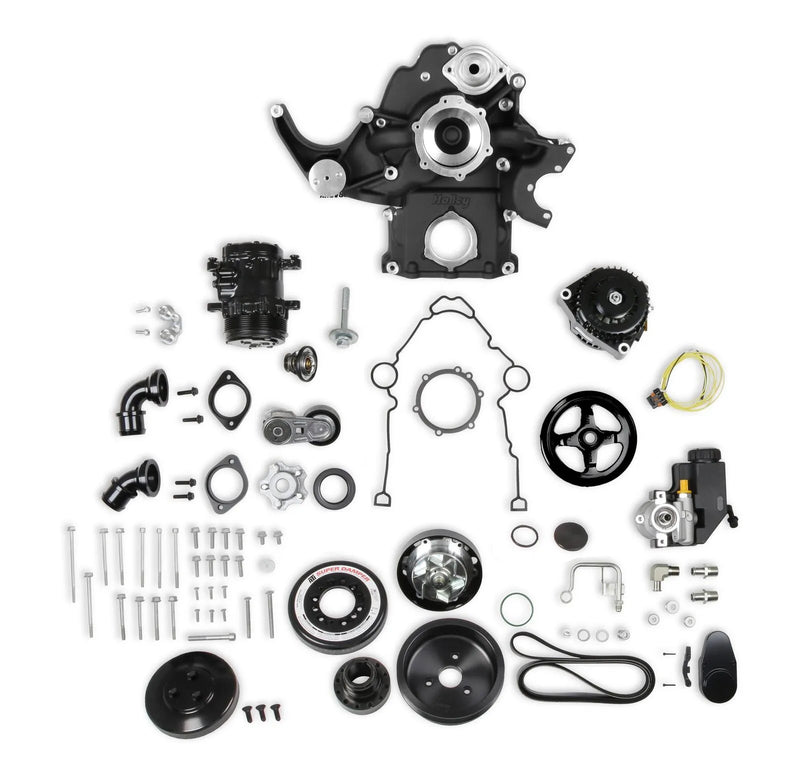 Holley 20-292BK Premium Black Mid-Mount Complete