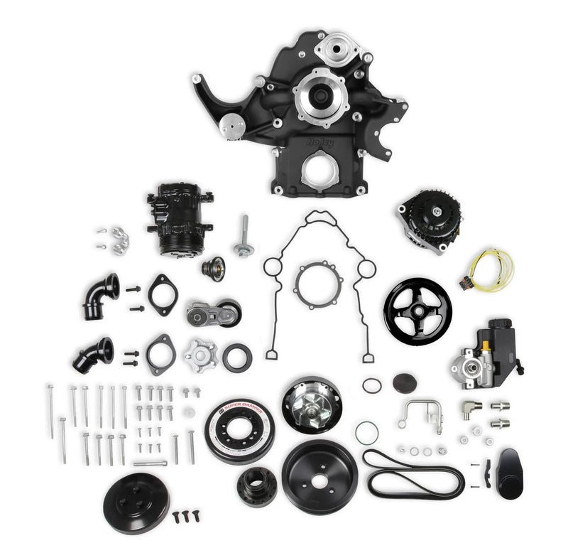 Holley 20-293BK Premium Black Mid-Mount Complete