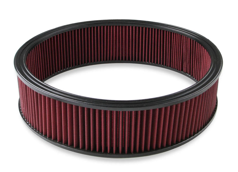 Holley 220-40 Air Filter - Replacement - 16" x 4" - Red