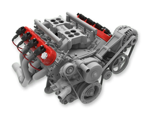 Holley Tall LS Valve Covers - Gloss Red Tall LS Valve Covers w/ Coil Mounting Posts, Cast Aluminum - Gloss Red