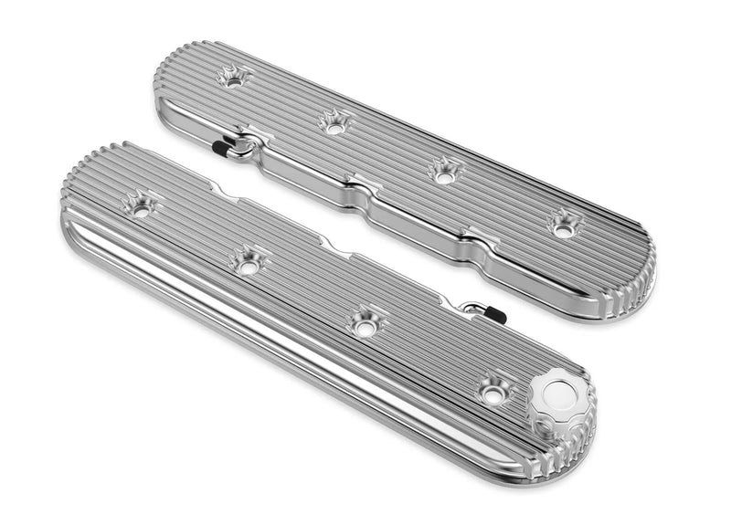 Holley 241-131 Vintage Series Finned LS Valve Covers,