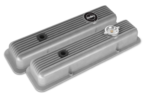 Holley 241-134 Valve Covers - Muscle Series - Finned -