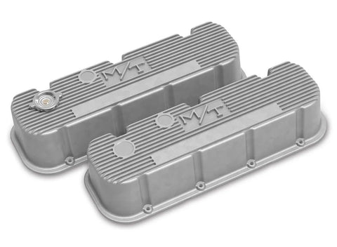Holley Tall M/T Valve Covers for Big Block Chevy Engines - Natural Cast Finish Cast Aluminum Tall M/T Valve Cover f...