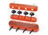 Holley 2-Piece Finned Valve Cover - Gen III/IV LS - Factory Orange Machined