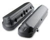 Holley 2-Piece Ford Style Valve Cover - Gen III/IV LS - Satin Black Chevrolet Gen III/IV LS - Cast Aluminum - Coil-Mounting Base & Integrated Coil Cover