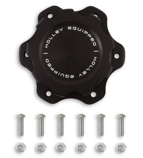 Holley Equipped Billet Fuel Cell Cap 6-Bolt Flange