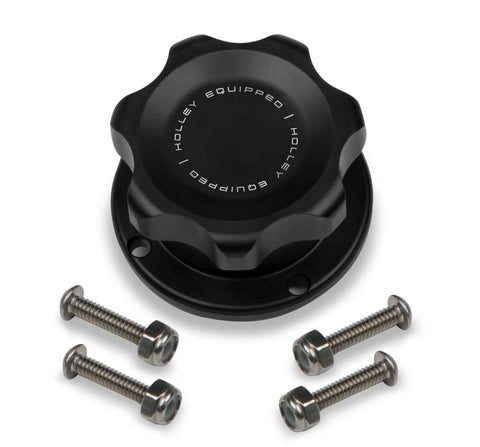 Holley Equipped Billet Fill Cap Aluminum Bolt Bung