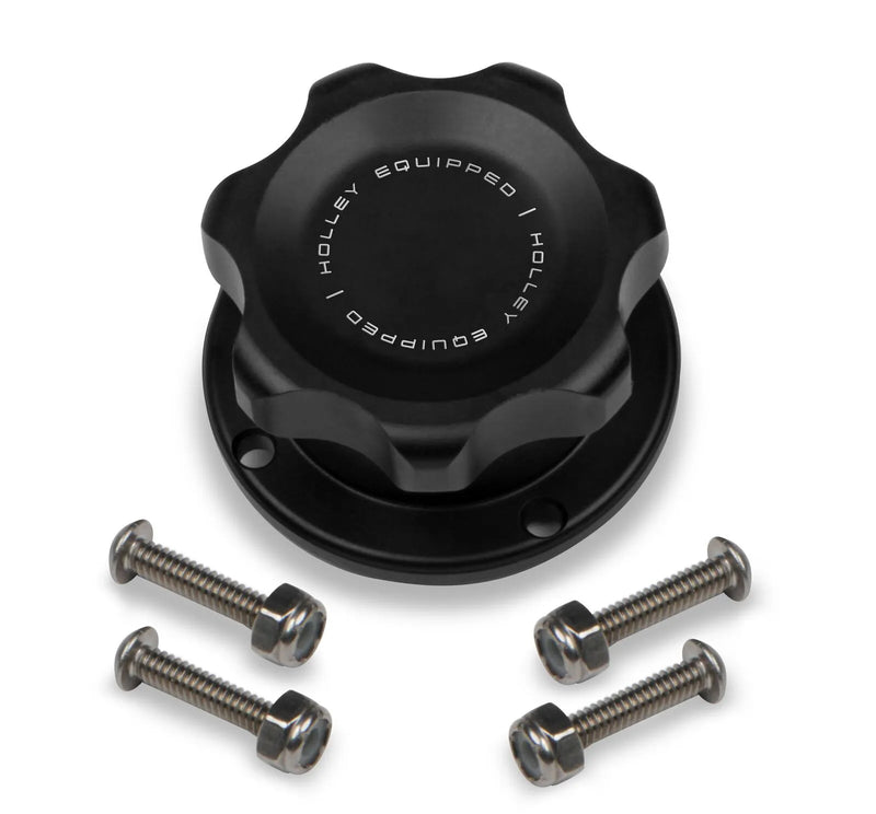 Holley Equipped Billet Fill Cap Aluminum Bolt Bung
