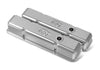 Holley Valve Covers - Vintage Series - Finned - SBC - Polished Chevrolet Small Block - With Emissions Provisions - Perimeter Bolt - Cast Aluminum