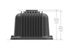 Holley Valve Covers - Vintage Series - Finned - SBC - Satin Black Machined Chevrolet Small Block - With Emissions Provisions - Perimeter Bolt - Cast Aluminum
