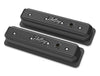 Holley - Center Bolt - Satin Black Machined Small Block Chevrolet - ZZ6/Vortec - Center Bolt Valve Cover - Emissions Provision