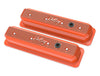 Holley - SBC - Center Bolt - Factory Orange Machined Small Block Chevrolet - ZZ6/Vortec - Center Bolt Valve Cover - Emissions Provision