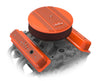 Holley - SBC - Center Bolt - Factory Orange Machined Small Block Chevrolet - ZZ6/Vortec - Center Bolt Valve Cover - Emissions Provision