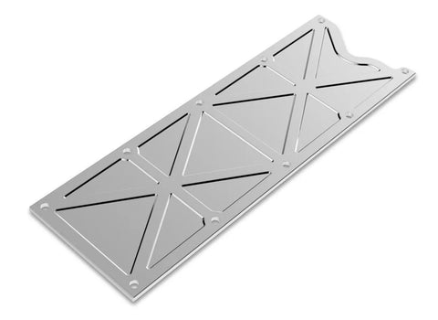 Holley LS Valley Cover - Trussed GM LS1/LS6 Finned Valley Cover, Natural Billet — fits Chevrolet Suburban 1500