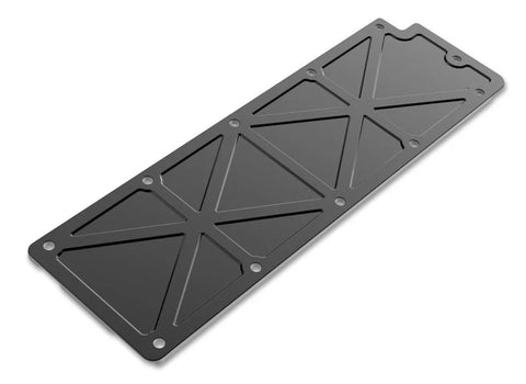 Holley LS Valley Cover - Trussed GM LS2/LS3/LS7/LSX Trussed Valley Cover, Black Anodized Finish — fits Chevrolet Su...