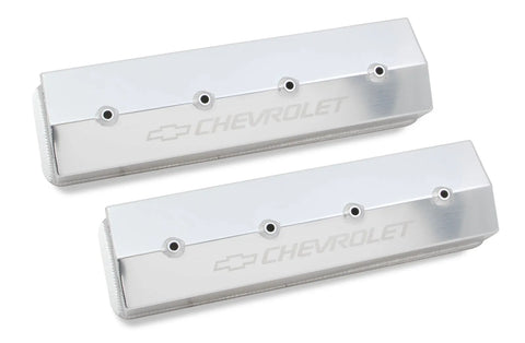 Holley - Fabricated Aluminum - Center Bolt - Silver 1987-1997 Chevrolet Small Block - 305-350 Cubic Inch - Tall 3.7...