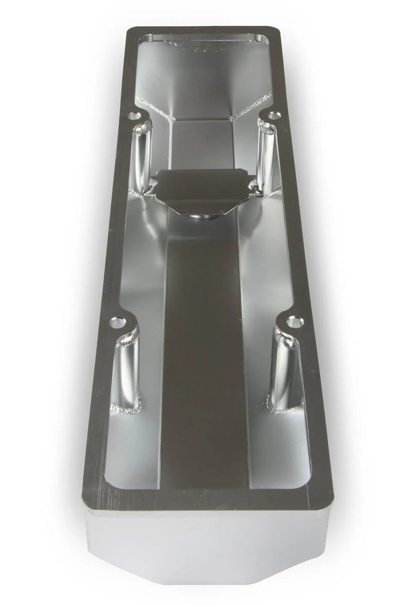 Holley - Fabricated Aluminum - Perimeter Bolt - Silver 1958-1986 Chevrolet Small Block - 283-400 Cubic Inch - Flat Top