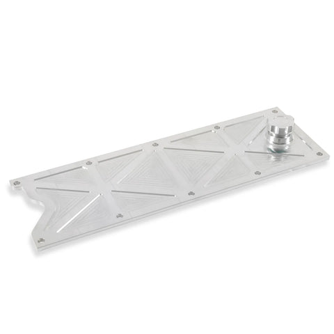 Holley LS Valley Cover with Oil Fill - Natural Billet For GM LS1/LS6 Applications, Trussed Design — fits Chevrolet...