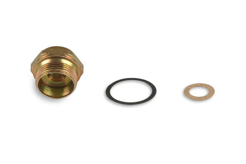 Holley Inverted Flare Fitting Inverted Flare Fitting 3/8" Tube; Fuel Bowl Thread 7/8-20 A x Inlet Thread 5/8-18 B