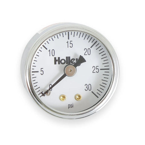 Holley Fuel Pressure Gauge Mechanical - 0-30 PSI