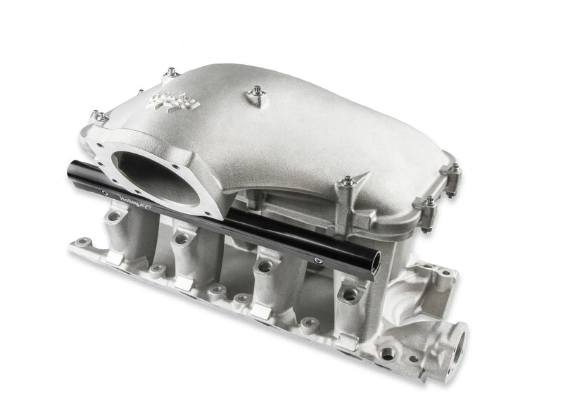 Holley 351W Ford Hi-Ram EFI Manifold with Side Mount Top 351W Ford Hi-Ram Intake Manifold with 105mm 1986-95 Ford 5...