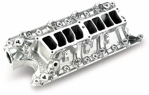 Holley SysteMAX Lower Intake - Ford Small Block V8 EFI Intake Manifold 1986-1995 5.0L Lower Only Shiny Finish — fit...