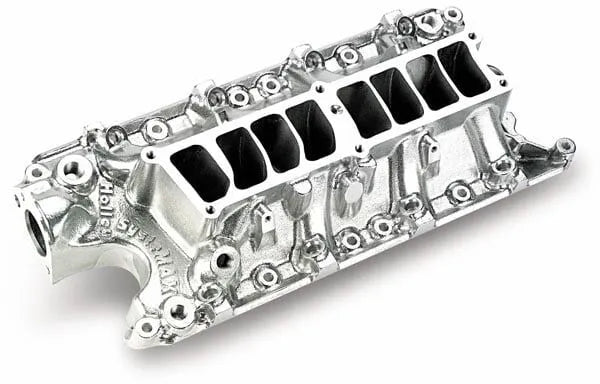 Holley SysteMAX Lower Intake - Ford Small Block V8 EFI Intake Manifold 1986-1995 5.0L Lower Only Shiny Finish — fit...