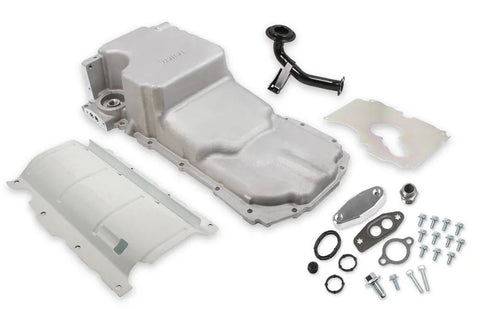 Holley GM Gen V LT Swap Oil Pan - as Cast with Turbo Oil Return GM Gen V LT Swap Oil Pan - as Cast - with Turbo Oil...
