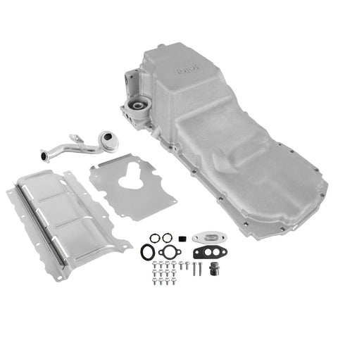 Holley GM LT Swap Oil Pan - 4WD / Truck / Off-Road Fits 1973-1987 GM K10 LT Swapped Trucks and Other 4WD LT Swap Pr...