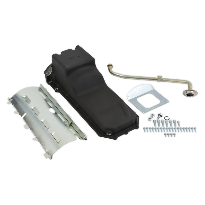 Holley Gen III Hemi Swap Oil Pan - Rear-Sump - Black - VVT