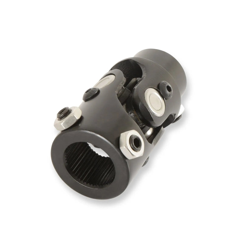 Holley U-joint - Steel - Black Zinc 1"-48 Spline to 3/4"-DD