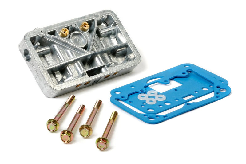 Holley Secondary Metering Block Conversion Kit - Shiny Aluminum 4160 to 4150 Conversion Kit for 0-3310SA and 0-80508SA