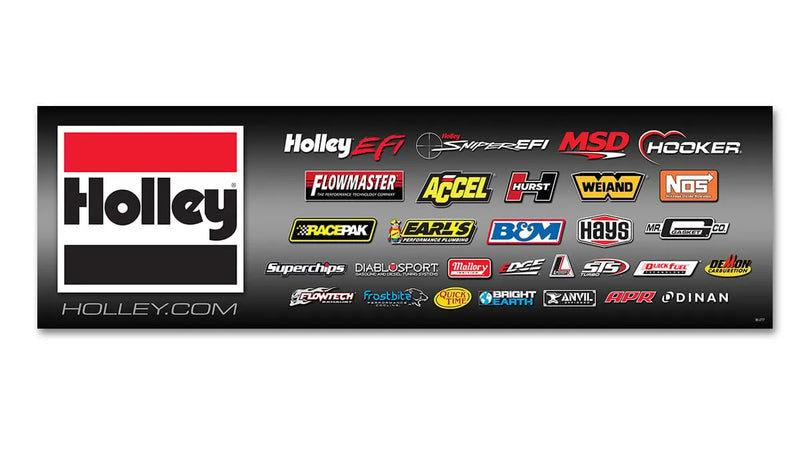 Holley 36-277 Brands Banner Size: 3' x 10