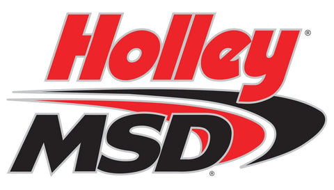 Holley MSD Decal The /MSD Logo Decal; Red, Black & White. 3.5" x 7"