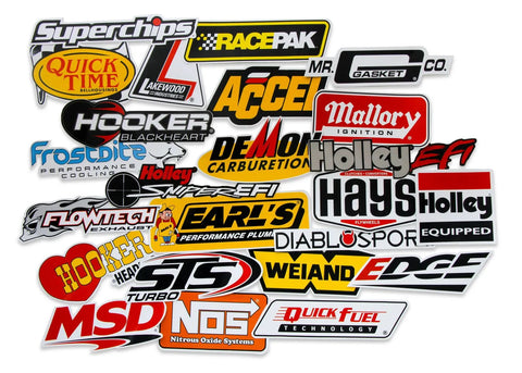 Holley Go Fast Sticker Pack "Go Fast" 24 Vinyl Decal Pack