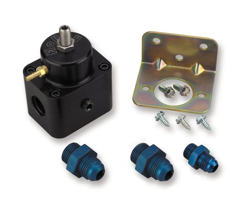 Holley Boost Compensating Universal EFI Fuel Pressure Regulator Hot Street/Race EFI Applications Two Port Adjustabl...