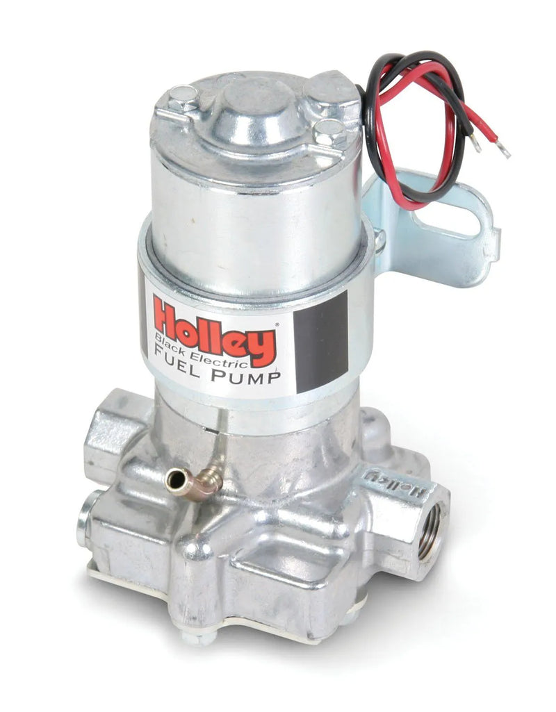 Holley 140 GPH Black® Electric Fuel Pump Marine Carbureted Applications Compatible with Gasoline, Alcohol or Methanol