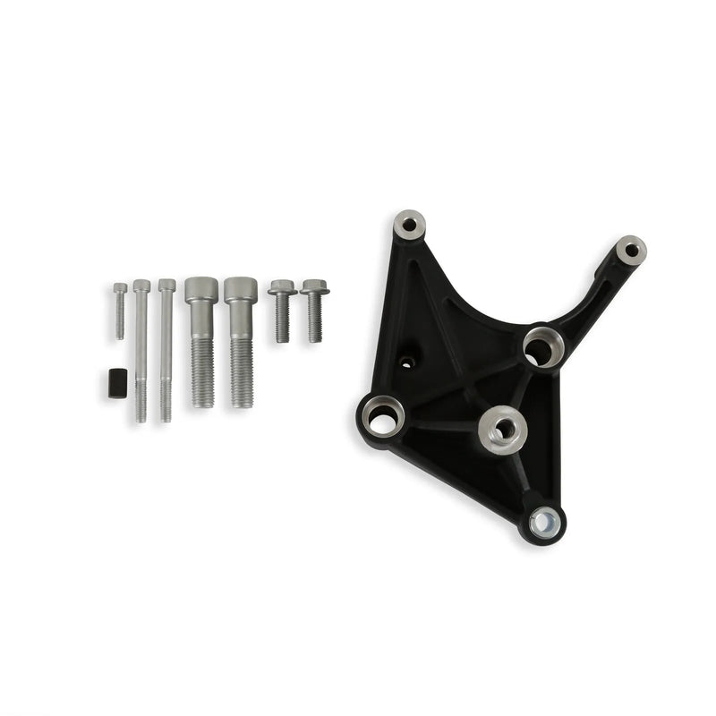 Holley 97-421 A/C Bracket with Hardware - Black Optional