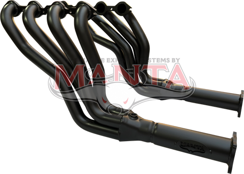 Manta Performance Headers With 3in Outlet - BLACK (VE VF 1 7/8in)