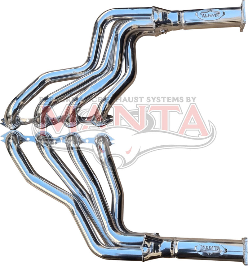 Manta Performance Headers - 4 into 1 With 3in Outlets (Commodore VE VF 1 7/8in Stainless Steel)
