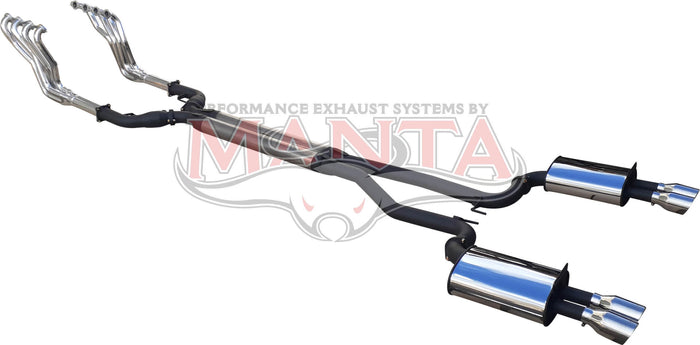 Manta Performance 3in Full Exhaust System with 1 7/8 Ceramic Coated Extractors (Commodore VE/VF 06-17)