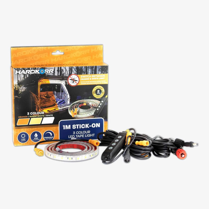 Hardkorr Stick-On Tri-Colour Flexible LED Tape Light - 1M