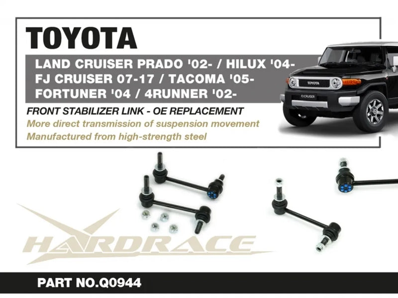 Hard Race Front Adjustable Stabilizer Link (FJ Cruiser 07-16/Hilux 04-15)