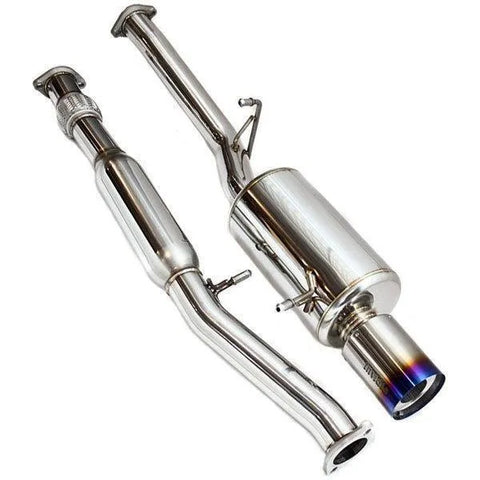 Invidia G200 Cat Back Exhaust w/Ti Rolled Tip (Forester XT SG 03-08) — fits Subaru Forester