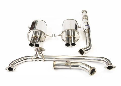 Invidia Q300 Cat Back Exhaust w/SS Straight Cut Tips (Liberty GT BL 04-09) — fits Subaru Liberty Wagon GT Spec B