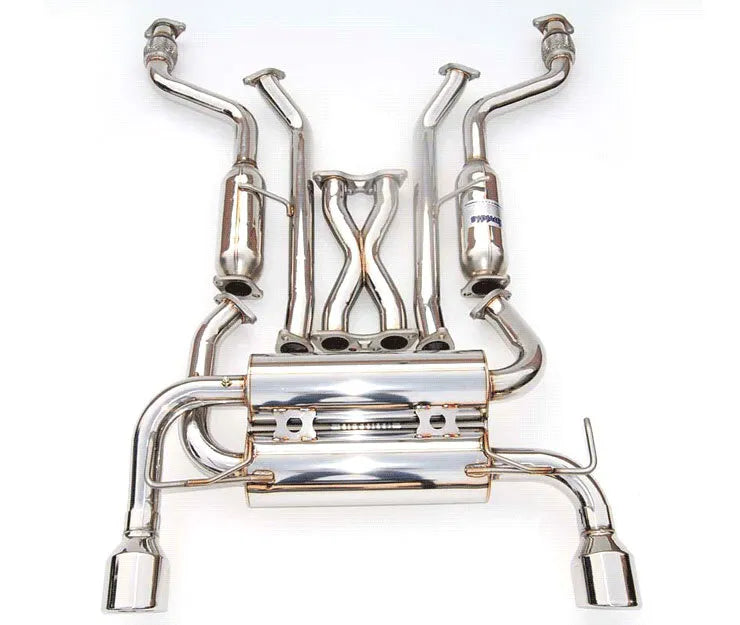 Invidia Gemini Cat Back Exhaust w/SS Rolled Tips (FX35/FX37 09-13)