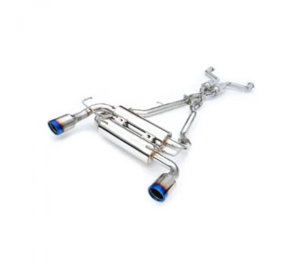 Invidia Gemini Cat Back Exhaust - Rolled Ti Tips (370Z 09+) — fits Nissan 370z
