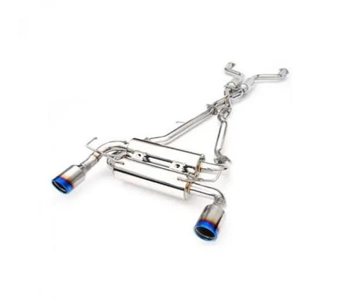 Invidia Gemini Cat Back Exhaust - Single Layer Ti Tips (370Z 09+)